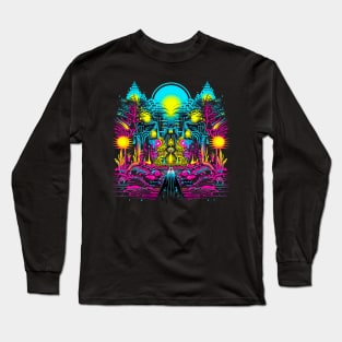 Neon Paradise Color Funny Long Sleeve T-Shirt